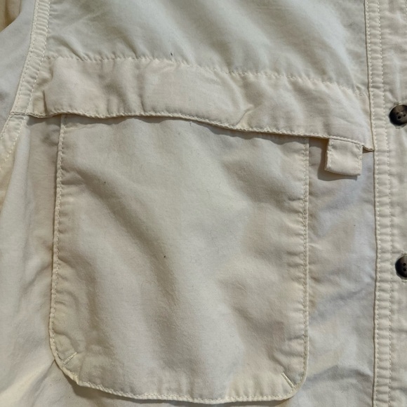 LL Bean women’s  XS Light Yellow Buzz Off Bug Repellent Long Sleeve Button Down. - Picture 8 of 12